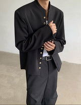 MODEFREAKのクラシカルノーカラージャケット mf3265の画像