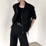 MODEFREAKのスタッズデザインジップアップジャケット mf2726の画像