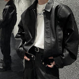 MODEFREAKのルーズシルエットレザージャケット mf2862の画像