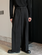 MODEFREAKのベルトデザインコリアンワイドパンツ mf2456の画像