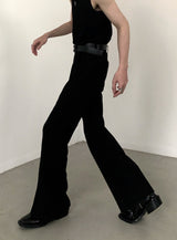 MODEFREAKのスラントプレスフレアパンツ mf2171の画像2