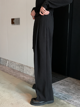 MODEFREAKのベルトデザインコリアンワイドパンツ mf2456の画像