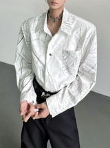 MODEFREAKのモードテクスチャーシャツ mf2867の画像