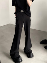 MODEFREAKのスラントプレスフレアパンツ mf2171の画像4