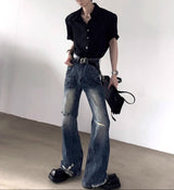 MODEFREAKのヴィンテージタッチモードシャツ mf3465の画像