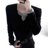 MODEFREAKのバイカラーレイヤードモードカットソー mf3483の画像