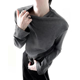 MODEFREAKの【8.27新作】ネックプリーツハイネックカットソー mf3484の画像