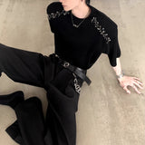 MODEFREAKのショルダーモードデザインTシャツ mf3468の画像