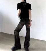 MODEFREAKのダメージフレアデニムパンツ mf3464の画像