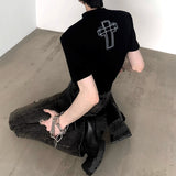 MODEFREAKのダメージフレアデニムパンツ mf3464の画像