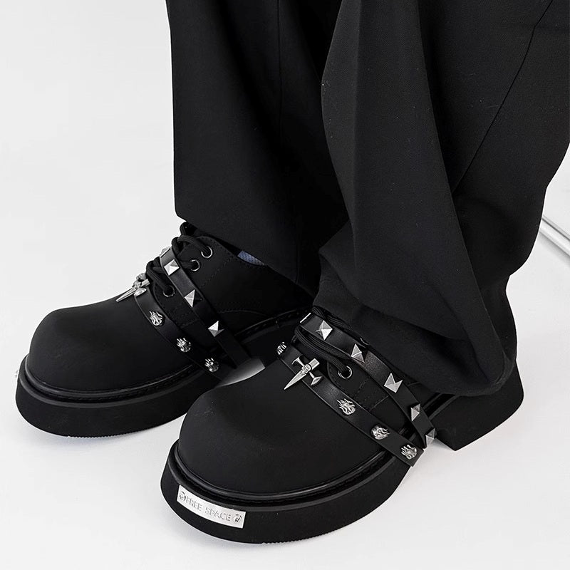 MODEFREAKのスタッズモードレザーシューズ mf3440の画像