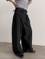 MODEFREAKのダブルバックルコリアンワイドスラックス mf3485の画像