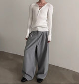 MODEFREAKのダブルバックルコリアンワイドスラックス mf3485の画像