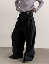 MODEFREAKのダブルバックルコリアンワイドスラックス mf3485の画像