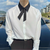 MODEFREAKの【最短即日発送】リボンカジュアルシャツ mf1878の画像