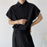 MODEFREAKの2wayクラシックデザインモノトーンシャツ mf1637の画像2