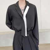 MODEFREAKのモノトーンフリルシャツ mf0149の画像1