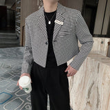 MODEFREAKのチェックショートジャケット mf0701の画像