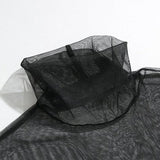 MODEFREAKのシースルーハイネックインナートップス mf0967の画像