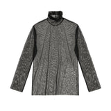 MODEFREAKのシースルーハイネックインナートップス mf0967の画像