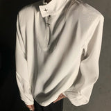 MODEFREAKのハイネックワッフルカットソー mf1305の画像