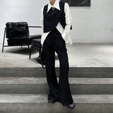 MODEFREAKのフレアモノトーンスラックス mf1410の画像