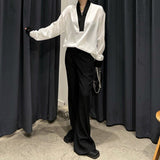 MODEFREAKのフレアモノトーンスラックス mf1410の画像