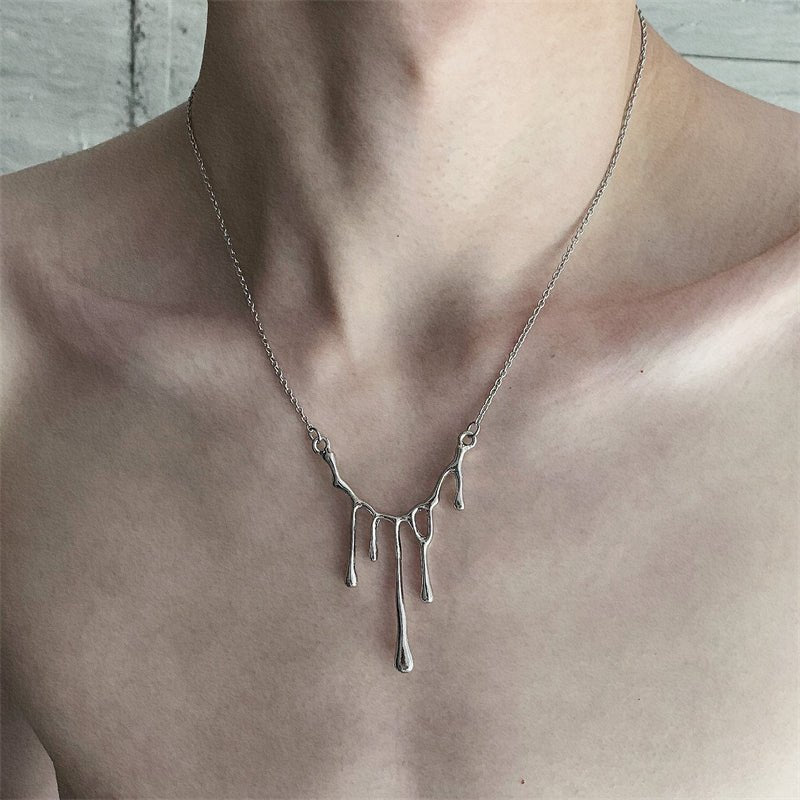 Melt design necklace mf1468【韓国モードファッション】