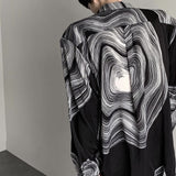 MODEFREAKのラインデザインモノトーンシャツ mf1476の画像