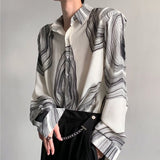 MODEFREAKのラインデザインモノトーンシャツ mf1476の画像