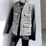 MODEFREAKの千鳥柄モードベスト mf1573の画像1