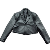 MODEFREAKのショートレザーモードジャケット mf1618の画像