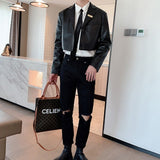 MODEFREAKのショートレザーモードジャケット mf1618の画像