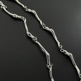 MODEFREAKのウェーブシルバーネックレス mf1658の画像