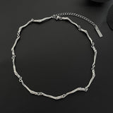 MODEFREAKのウェーブシルバーネックレス mf1658の画像