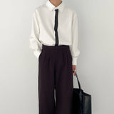 MODEFREAKのモノトーンシックラインシャツ mf1701の画像