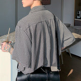 MODEFREAKのボウタイ千鳥柄シャツ mf1717の画像