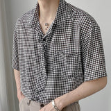 MODEFREAKのボウタイ千鳥柄シャツ mf1717の画像