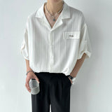 MODEFREAKのワンポイントストライプルーズシャツ mf1804の画像