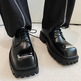 MODEFREAKのレザースクエア厚底シューズ mf1838の画像12