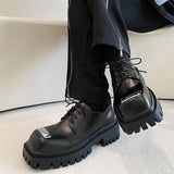 MODEFREAKのレザースクエア厚底シューズ mf1838の画像13