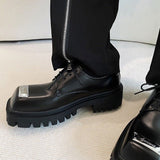 MODEFREAKのレザースクエア厚底シューズ mf1838の画像8