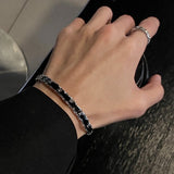 MODEFREAKのブラッククリスタルバングル mf1845の画像