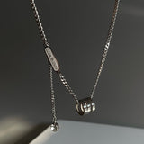 MODEFREAKのクリスタルシルバーネックレス mf1935の画像2