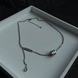 MODEFREAKのクリスタルシルバーネックレス mf1935の画像3