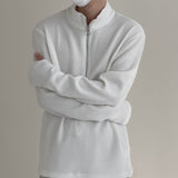 MODEFREAKのハーフジップアップニットトップス mf2005の画像