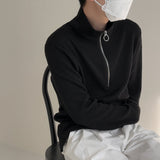 MODEFREAKのハーフジップアップニットトップス mf2005の画像