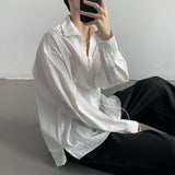 MODEFREAKのレースアップストライプシャツ mf2024の画像