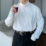 MODEFREAKの【最短即日発送】ハイネックウェーブモノトーンカットソー mf2059の画像