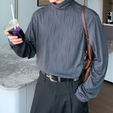 MODEFREAKの【最短即日発送】ハイネックウェーブモノトーンカットソー mf2059の画像